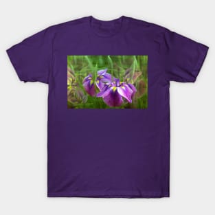 Purple Irises in Motion T-Shirt